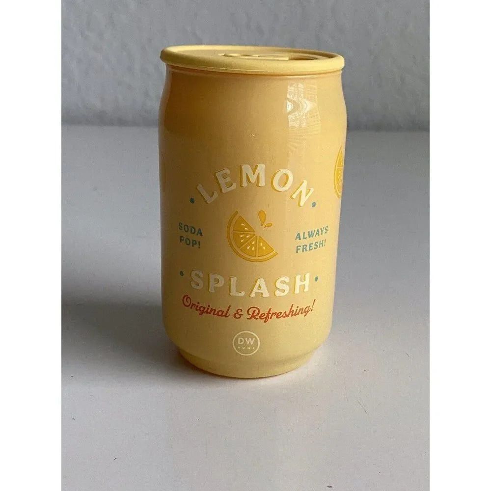 DW Home Lemon Splash‎ Soda Pop Candle 6.2oz Single Wick Richly Scented NEW